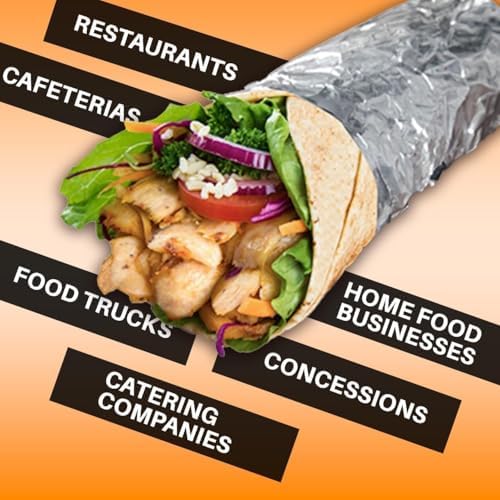 Papel de Aluminio Aislante para Sándwiches - 150 Hojas de 10 3/4 x 14 - Ideal para Sándwiches, Burritos y BBQ - imagen 6