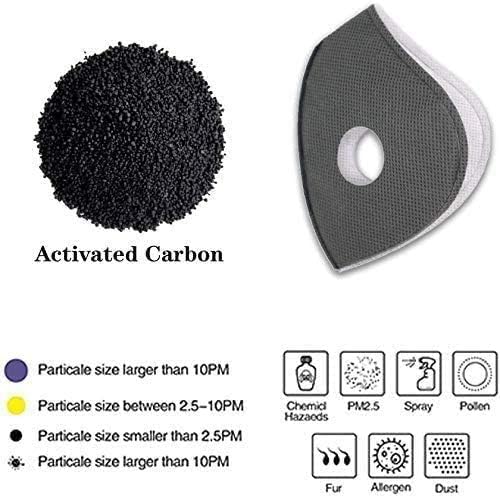 30 Piezas de Filtros de Carbón Activado para Máscaras de Ciclismo, Repuestos Antipolvo con 8 Válvulas de Respiración - imagen 2
