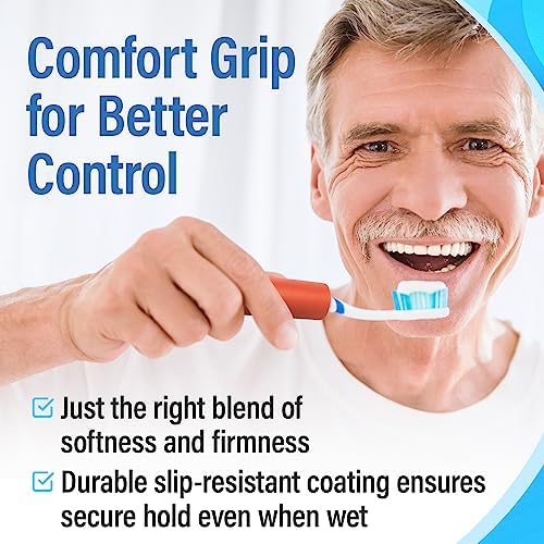 Tuberías Antideslizantes Impresa Foam Grip - Personalizables en Multi-Colores, Paquete de 6 Azul/Rojo/Amarillo para Mangos Adaptativos - Equipos y - imagen 4