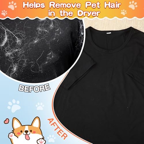 Removedor de Pelo de Mascota Heigble para Lavado, Hojas para Secadora, 3 X Combatientes de Pelo, Reduce Estática, Aporta Suavidad (Sin Fragancia, 200 - imagen 3