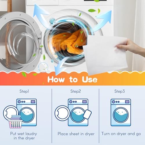 Removedor de Pelo de Mascota Heigble para Lavado, Hojas para Secadora, 3 X Combatientes de Pelo, Reduce Estática, Aporta Suavidad (Sin Fragancia, 200 - imagen 6