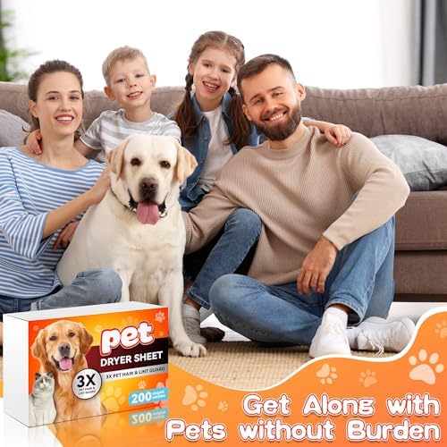 Removedor de Pelo de Mascota Heigble para Lavado, Hojas para Secadora, 3 X Combatientes de Pelo, Reduce Estática, Aporta Suavidad (Sin Fragancia, 200 - imagen 7