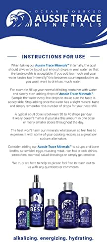 Aussie Trace Minerals - Gotas de Electrolitos Completas, Ricas en Magnesio y Bajas en Sodio para Hidratación, Energía y Recuperación - 2oz / 60ml - - imagen 7