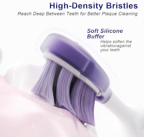 Cabezas de Cepillo de Dientes de Repuesto Compatibles con Philips Sonicare, 8 Piezas, Cabezas de Cepillo Eléctrico con Limpieza Profunda - imagen 3