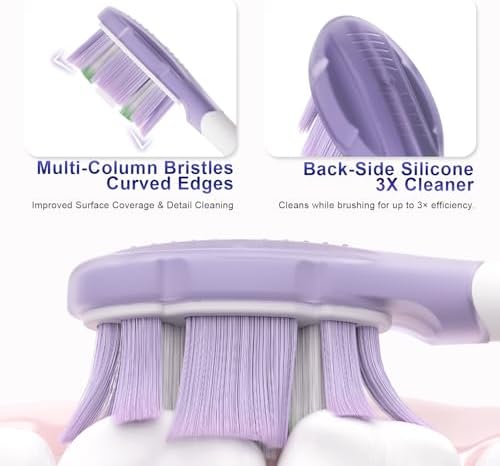 Cabezas de Cepillo de Dientes de Repuesto Compatibles con Philips Sonicare, 8 Piezas, Cabezas de Cepillo Eléctrico con Limpieza Profunda - imagen 5