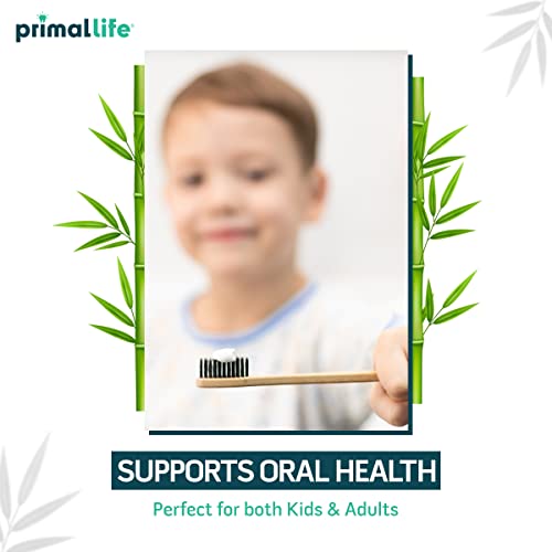 Cepillo de Dientes de Carbón Primal Life Organics, Hecho de Carbón y Bambú, Biodegradable, Libre de BPA, Ideal para Niños y Adultos, (1 Paquete) - imagen 6
