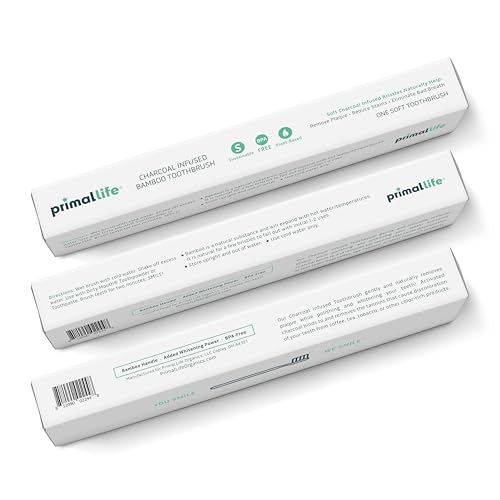Cepillo de Dientes de Carbón Primal Life Organics, Hecho de Carbón y Bambú, Biodegradable, Libre de BPA, Ideal para Niños y Adultos, (1 Paquete) - imagen 8