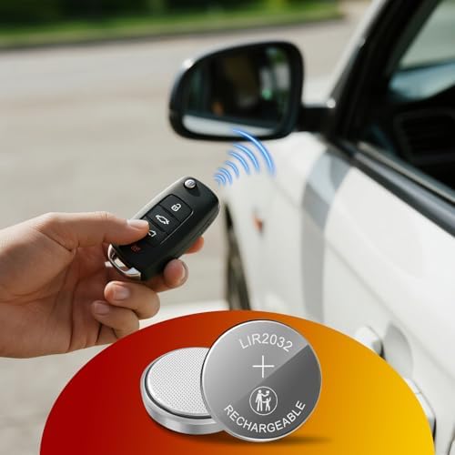 Batería Recargable volkate CR2032 con Cargador, Paquete de 8 Baterías de Litio 3.7V para Llave de Auto, Apple AirTag y Reloj, Reemplaza DL2032, - imagen 5