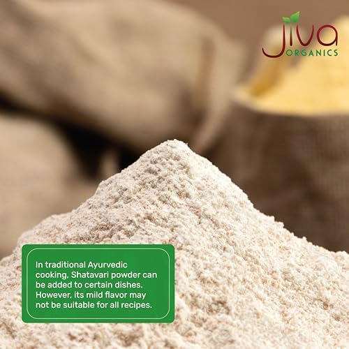 Jiva Organics Polvo de Shatavari Orgánico 14 Onzas - Asparagus racemosus - Hierba Ayurvédica Pura en Bolsa a Granel - imagen 5