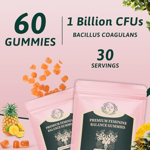 Gomitas Mosslly para el Balance Femenino - Suplemento Premium para la Salud PH, Digestión y Sistema Inmunológico, Sabor Piña Hawaiana, 60 Gomitas - imagen 6
