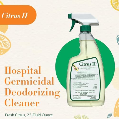 Limpiador Desinfectante Citrus II - Aroma Cítrico Fresco - Spray Desinfectante para Hogar, Hospital y Oficina - 22 Fl Oz - imagen 2