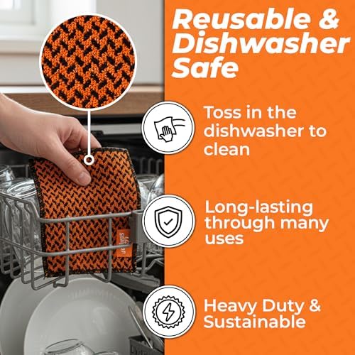 Paquete de 2 paños de limpieza reutilizables Proud Grill Q-Swiper - Toallas de microfibra resistentes, ideales para parrillas y utensilios de cocina - imagen 3
