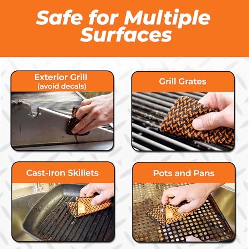 Paquete de 2 paños de limpieza reutilizables Proud Grill Q-Swiper - Toallas de microfibra resistentes, ideales para parrillas y utensilios de cocina - imagen 4