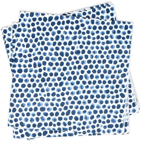 Servilletas Desechables de Papel Gift Boutique 100 Piezas con Puntos Azules para Cócteles, Decoración de Fiesta, Baby Shower y Cumpleaños - imagen 5
