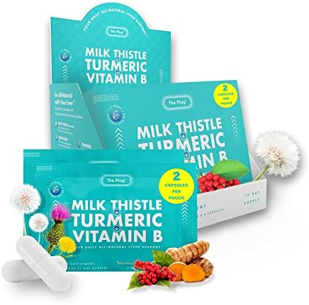 The Plug Suplemento Detox y Reparación Hepática - 20 Cápsulas de Cardo Mariano, Cúrcuma y Vitamina B para Hígado Graso y Salud Digestiva - imagen 1