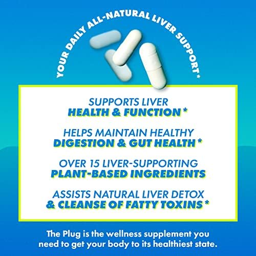 The Plug Suplemento Detox y Reparación Hepática - 20 Cápsulas de Cardo Mariano, Cúrcuma y Vitamina B para Hígado Graso y Salud Digestiva - imagen 2