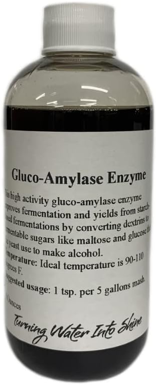 Enzima Gluco-Amilasa Líquida North Georgia Still Company, Botella de 8 Onzas - imagen 1
