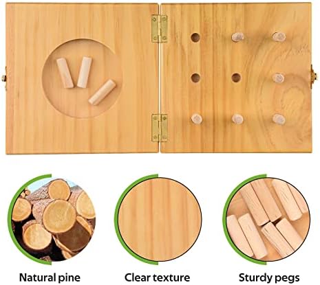Tablero de Clavos de Madera Ultrassist de 9 Agujeros para Terapia Ocupacional, Kit de Prueba para Mejorar la Destreza Manual y Habilidades Motoras - imagen 4