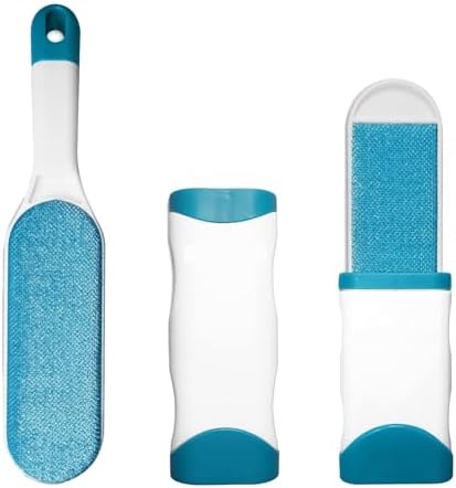 Juego de 2 Cepillos Quitapelusas para Muebles, Doble Cara, Autolimpiantes, Ideal para Mascotas, Ropa, Sofás y Alfombras - imagen 1