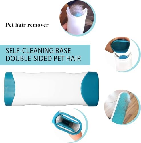 Juego de 2 Cepillos Quitapelusas para Muebles, Doble Cara, Autolimpiantes, Ideal para Mascotas, Ropa, Sofás y Alfombras - imagen 2