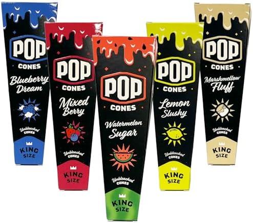 Paquete Variado Pop Cones 2.0 - Tamaño King, Sin Blanquear - 5 Paquetes - imagen 1