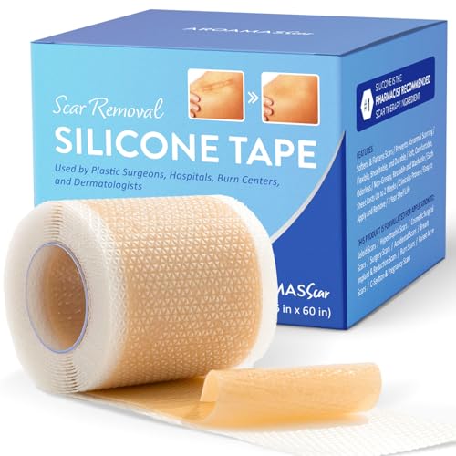 Hojas de Silicona para Cicatrices Aroamas – Cinta de Silicona – 1.6x60 para Suavizar y Aplanar Cicatrices, Cesárea, Queloides, Cirugía – - imagen 1