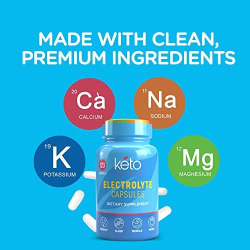 Cápsulas de Electrolitos Keto Vitals | Suplemento Original de Electrolitos para Keto | Tabletas de Sal para Hidratación | Sin Calorías y Sin - imagen 3