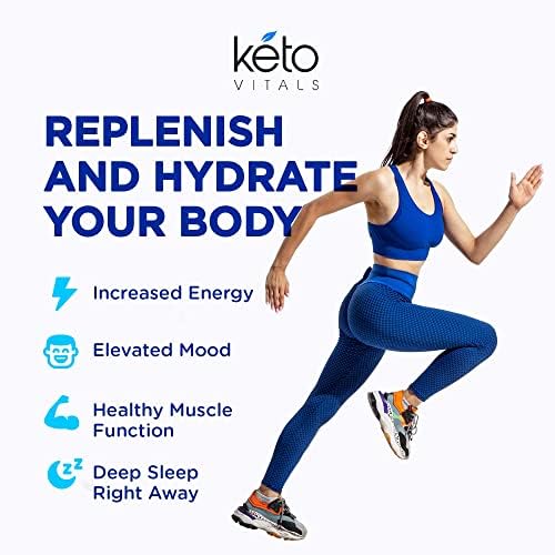 Cápsulas de Electrolitos Keto Vitals | Suplemento Original de Electrolitos para Keto | Tabletas de Sal para Hidratación | Sin Calorías y Sin - imagen 4