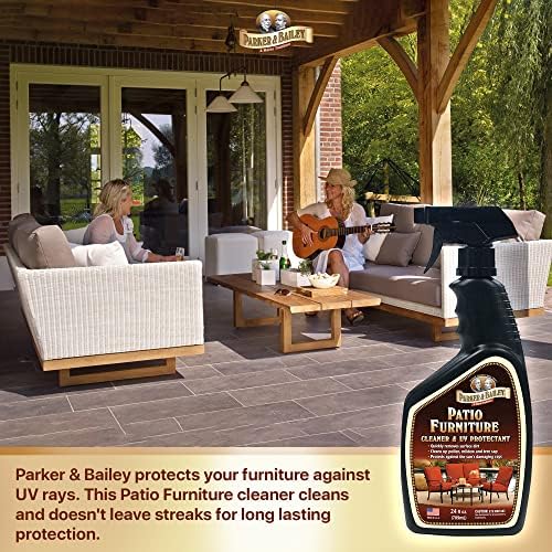 Limpiador en Spray Parker & Bailey para Muebles de Patio – Limpiador de Muebles y Cojines con Protección UV, Quitamanchas para Tela y Tapicería - imagen 4