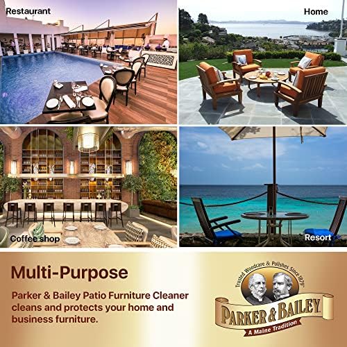 Limpiador en Spray Parker & Bailey para Muebles de Patio – Limpiador de Muebles y Cojines con Protección UV, Quitamanchas para Tela y Tapicería - imagen 6
