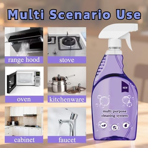 Sistema de Limpieza Multiusos, Limpiador en Spray para Hornos, Limpiador Concentrado para Superficies, Tabletas de Limpieza, Agente de Limpieza para - imagen 2