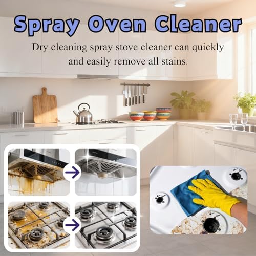 Sistema de Limpieza Multiusos, Limpiador en Spray para Hornos, Limpiador Concentrado para Superficies, Tabletas de Limpieza, Agente de Limpieza para - imagen 3