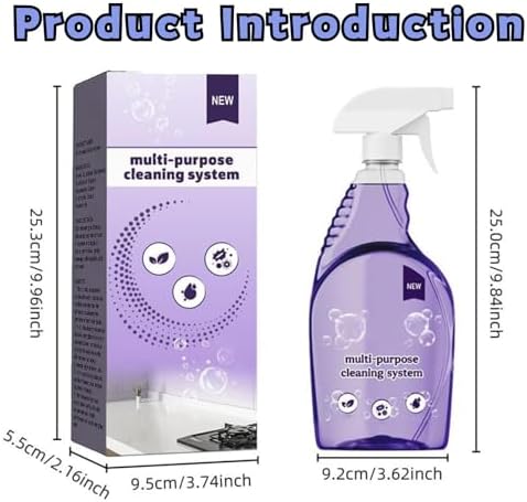 Sistema de Limpieza Multiusos, Limpiador en Spray para Hornos, Limpiador Concentrado para Superficies, Tabletas de Limpieza, Agente de Limpieza para - imagen 7