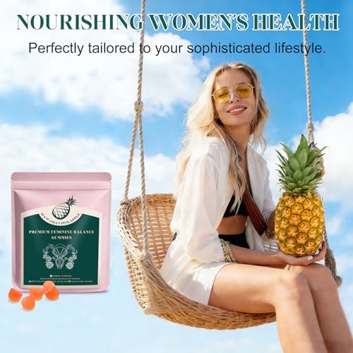 Gomitas KLKIT Premium para el Balance Femenino, Probióticos Vaginales de Piña, 60 Unidades (30 Porciones), Veganas y Sin Gluten - imagen 7