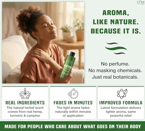 Hempower – Aceite de Masaje para Dolor Muscular y Articular – 25,000 MG | Fórmula de Cáñamo Ultra Fuerte | Sin Fragancias Artificiales | Apoya Estilo - imagen 5