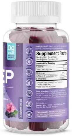 Gomitas SUKU para un Sueño Reparador – 3 mg de Melatonina, L-Teanina y GABA – Veganas, Sin Azúcar, Sabor Mora-Hibisco – 50 Unidades - imagen 2