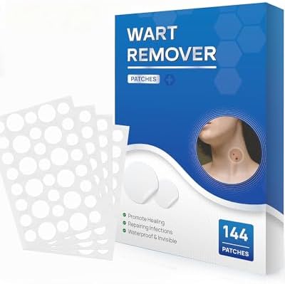 SAKIMA Removedor de Verrugas, Parche Hidrocoloide Impermeable Invisible, Fácil de Usar, Apto para Todo Tipo de Piel, 144 Piezas - imagen 1