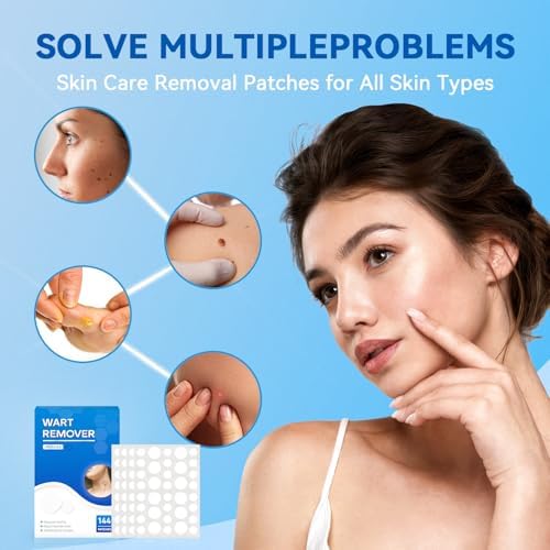 SAKIMA Removedor de Verrugas, Parche Hidrocoloide Impermeable Invisible, Fácil de Usar, Apto para Todo Tipo de Piel, 144 Piezas - imagen 4