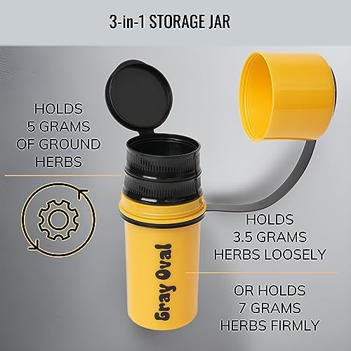 Set de Bandejas de Fumar Negras con Tapa Magnética 7x5 - Accesorios de Fumar Gray Oval - imagen 4