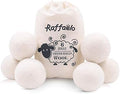 Bolas de Lana Raffaelo XL, 6 Piezas de Bolas Secadoras Reutilizables, Suavizante Natural y Removedor de Pelos de Mascota (Blanco) - imagen 1