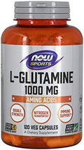 NOW Foods L-Glutamina 1,000 mg, 120 Cápsulas - imagen 1