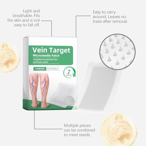 Parche Microdarts Vein Target, Tratamiento Profesional para Varices en Piernas, Healrize, Ingredientes Naturales para Todo Tipo de Piel - imagen 4