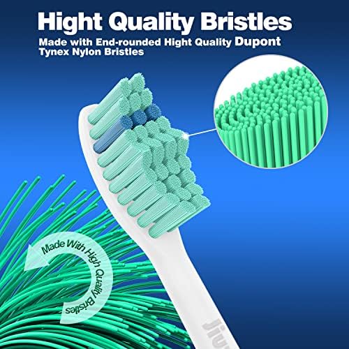 Cabezas de Repuesto para Cepillo de Dientes Jiuzhoudeal para Philips Sonicare E-Series, Essence, Elite, Advance, CleanCare HX7022/66, Paquete de 6 - imagen 3