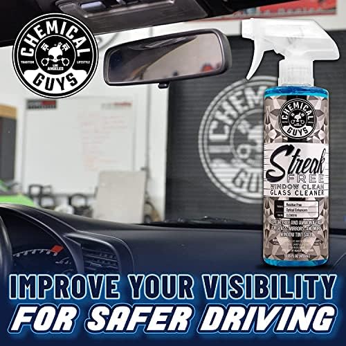 Limpiador de Ventanas Chemical Guys Sin Rayas – Limpiador de Cristales Sin Amoníaco, Seguro para Películas, Espejos, Pantallas Táctiles, Parabrisas y - imagen 4