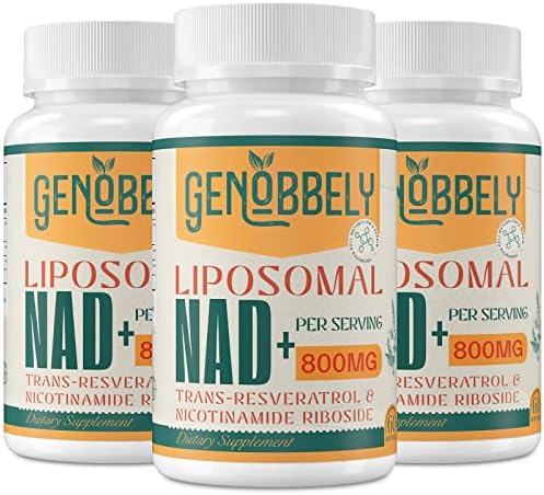 Suplemento Liposomal de NAD+ GENOBBELY 800 mg con Nicotinamida Ribósido 200 mg y Trans-Resveratrol 100 mg - 60 Días para Reparación del ADN y - imagen 7