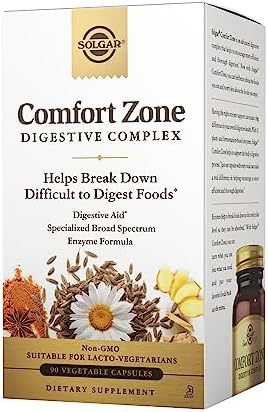Solgar Comfort Zone Complejo Digestivo - 90 Cápsulas Vegetales - Enzimas para Apoyar la Digestión Natural - Kosher - 90 Porciones - imagen 1