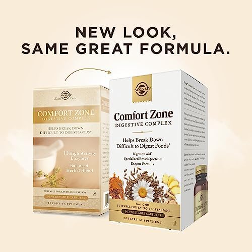 Solgar Comfort Zone Complejo Digestivo - 90 Cápsulas Vegetales - Enzimas para Apoyar la Digestión Natural - Kosher - 90 Porciones - imagen 2