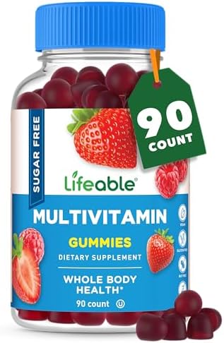 Gomitas Multivitamínicas Sin Azúcar Lifeable | Con Hierro, Vitaminas A, C, D, E, Niacina, B6, Folato, B12, Biotina, Ácido Pantoténico, Zinc | 90 - imagen 1