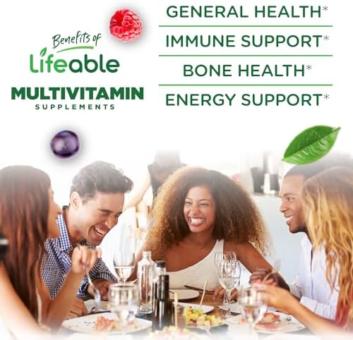 Gomitas Multivitamínicas Sin Azúcar Lifeable | Con Hierro, Vitaminas A, C, D, E, Niacina, B6, Folato, B12, Biotina, Ácido Pantoténico, Zinc | 90 - imagen 3