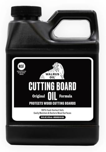 ACEITE WALRUS - Aceite para Tabla de Cortar y Bloque de Madera, 16 oz, Aprobado para Alimentos - imagen 1